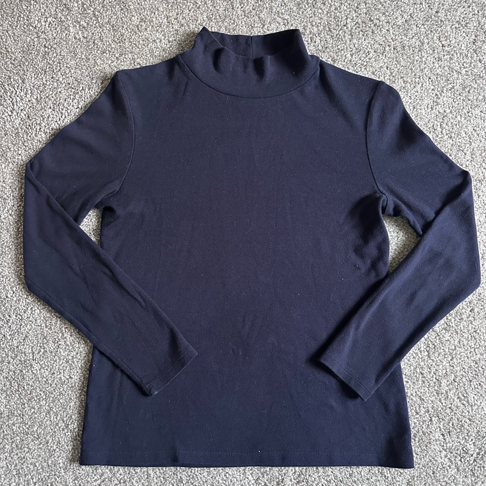 Croft & Barrow Navy Long Sleeve Top